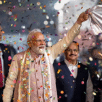 बिहार में एनडीए को जनादेश, भाजपा मुख्यालय से बोले पीएम मोदी-बिहार की जनता ने गर्दा उड़ा दिया