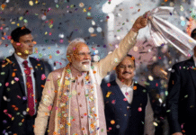 बिहार में एनडीए को जनादेश, भाजपा मुख्यालय से बोले पीएम मोदी-बिहार की जनता ने गर्दा उड़ा दिया