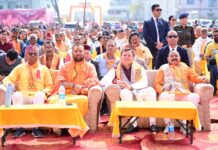 सीएम धामी ने बालावाला देहरादून में विराट हिन्दू सम्मेलन में प्रतिभाग किया