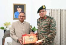 मंत्री गणेश जोशी से मिले मध्य कमान के आर्मी कमाण्डर, सैन्यधाम का किया संयुक्त निरीक्षण