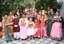 लोक भवन में पारंपरिक रूप से मनाया गया लोकपर्व फूलदेई