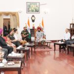 राज्यपाल के समक्ष काउंटर ड्रोन तकनीक का प्रदर्शन