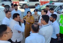 कुम्भ मेले की तैयारियों का मुख्य सचिव ने किया स्थलीय निरीक्षण