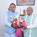 मुख्यमंत्री ने केंद्रीय ऊर्जा मंत्री खट्टर से भेंट कर राज्य से संबंधित विभिन्न विषयों पर की चर्चा