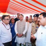 सीएम धामी ने जसवंत ग्राउंड में पीएम मोदी के कार्यक्रम स्थल का निरीक्षण किया