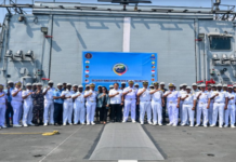 भारतीय नौसेना का अपतटीय गश्ती पोत आईएनएस सुनयना आज इंडोनेशिया के जकार्ता पहुंचा