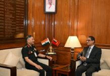 बांग्लादेश के उच्चायुक्त एम. हामिदुल्लाह ने सेना प्रमुख जनरल उपेंद्र द्विवेदी से की मुलाकात