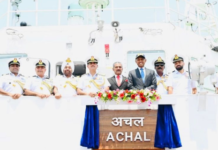 भारतीय तटरक्षक बल ने नवीनतम पोत आईसीजीएस अचल को सेवा में शामिल किया