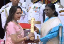 राष्ट्रपति द्रौपदी मुर्मु ने राष्ट्रपति भवन में पद्म पुरस्कार-2026 प्रदान किए