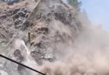 नीति मलारी नेशनल हाईवे पर भारी भूस्खलन, मार्ग बाधित, कई गांवों का संपर्क मुख्यालय से कटा