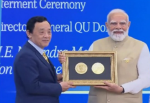 प्रधानमंत्री नरेंद्र मोदी को इटली में खाद्य और कृषि संगठन ने ‘एग्रीकोला मेडल’ से किया सम्मानित