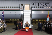 प्रधानमंत्री मोदी तीन देशों की यात्रा के दूसरे चरण में ऑस्ट्रेलिया के मेलबर्न पहुंचे