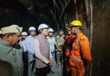 मुख्यमंत्री ने टीएचडीसी टनल हादसे का किया स्थलीय निरीक्षण, रेस्क्यू अभियान का लिया जायजा